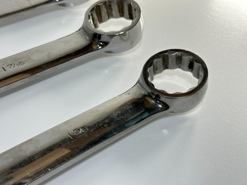 Snap On Tools USA 3pc 12-Point SAE Combination Wrench Set, 1-3/8" 1-7/16" 1-1/2" - Picture 8 of 15