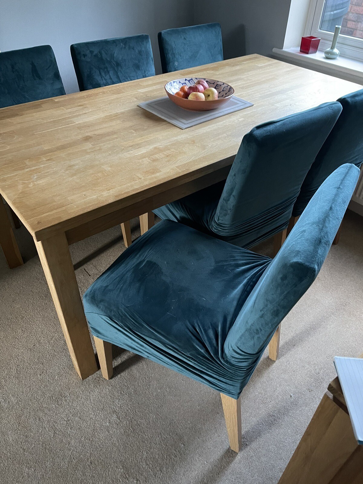 Stunning Oak Dining Table And X6 Chairs eBay