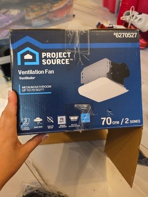 PROJECT SOURCE Ventilation Fan MEDIUM BATROOM UP TO 70 SQ FT