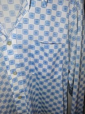 1960s-1970s KMart Polyester Men's Disco Button Down Sz 16/36 Great Condition