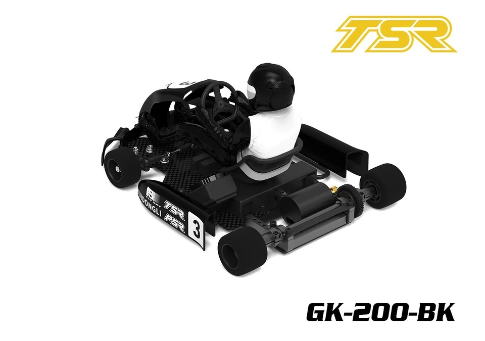 Team Saxo GK-200 1/8 RC Go Kart KIT ARTR Black Brushless Racing Car Cart Hobby - Image 3 of 4