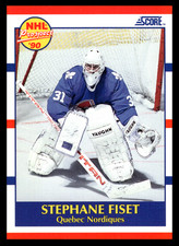 1990-91 Score Canadian Stephane Fiset #415 Quebec Nordiques NHL Hockey