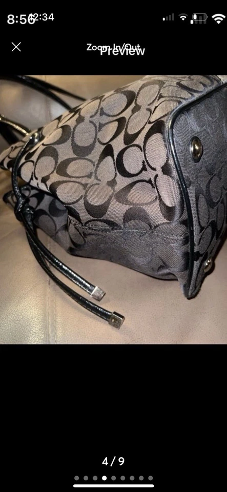 Coach Signature Python Stripe Carryall Tote - Image 4 of 4