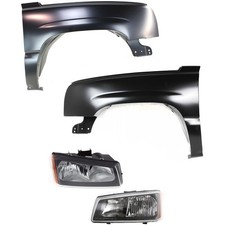 Auto Body Repair For 2003-2006 Chevrolet Silverado 1500 Lh Rh Fluted Reflector