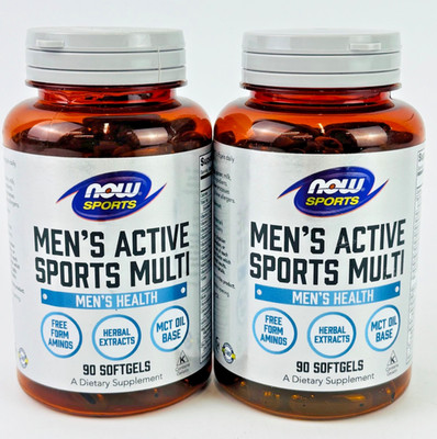 NOW Foods Sports Nutrition Men's Extreme Sports Multi 2 PACK 90 Softgels BB 5/26