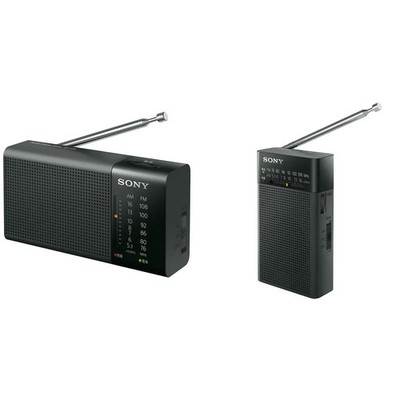 Sony Handy Portable Radio ICF-P36/P26 FM/AM Wide FM, Black, From Japan