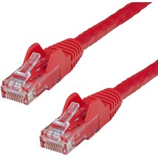 StarTech 75ft RJ-45 M/M Snagless Cat6 UTP Network Patch Cable Red