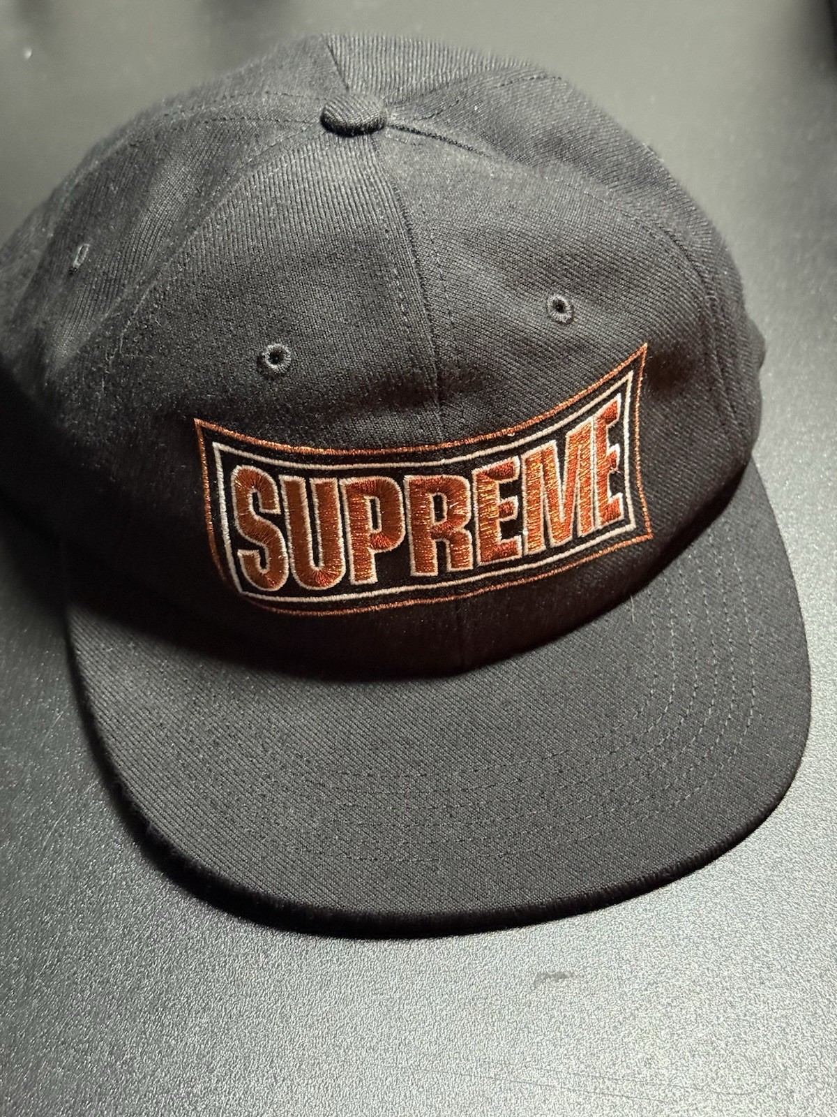 Supreme Metallic Arc Embroidered 6-Panel Hat New w/ OG Receipt Stickers Bag