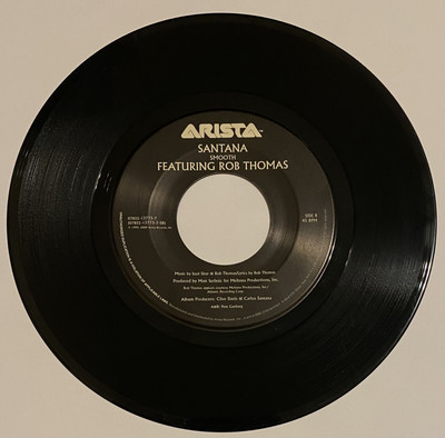 Santana   Smooth ( Featuring Rob Thomas )  / Maria Maria   Rare 45 Vinyl Record