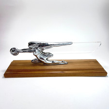 Packard Goddess of Speed Hood Ornament with Acrylic Wings "PD 801" VTG Mascot