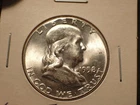 1958 Franklin Half Dollar...Choice to Gem BU...White and Lustrous !!!