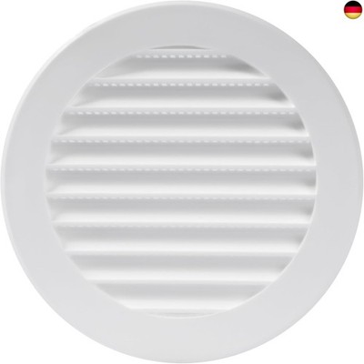 10 cm/100 mm weiße Soffiten-Abdeckung ? runde Lüftungsschlitze ? Grillabdeckung