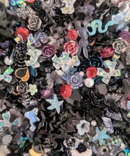 Schwarz, Wei&szlig; und Rot Nailart Charms Mix, Nagelzubeh&ouml;r, Nagelschmuck
