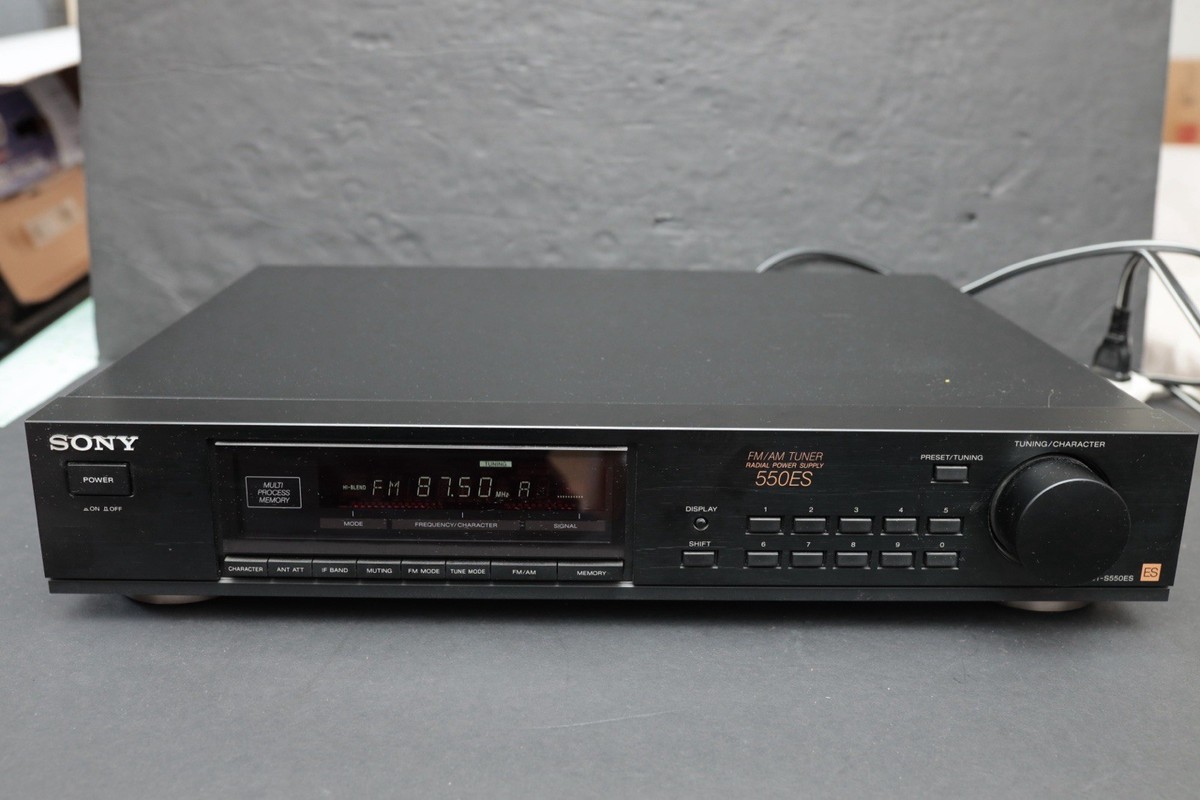 Sony ST-S550ES ES Series FM AM Stereo Tuner Made in Japan Tested