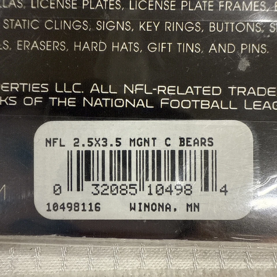 "NUEVO imán fotográfico WinCraft Chicago Bears con logotipo NFL 2,5x3,5""" Foto 4 de 4