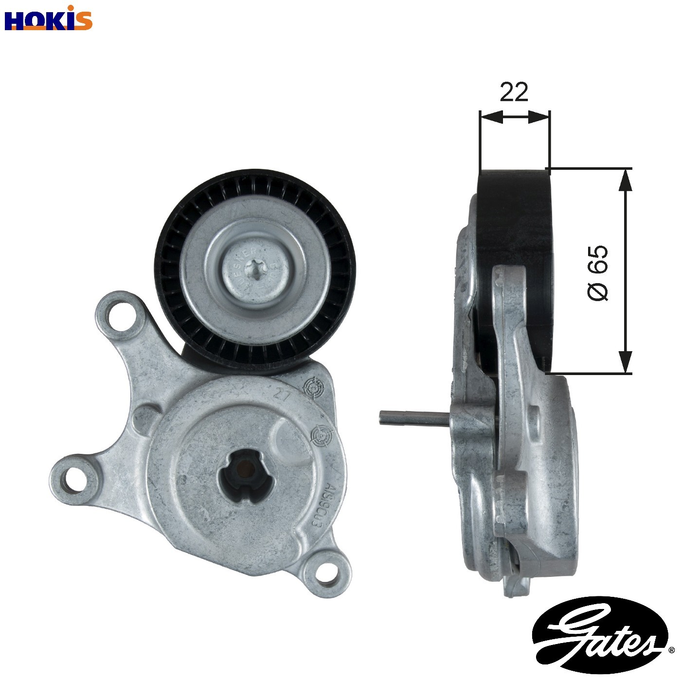 Gates DriveAlign V-Ribbed Belt Tensioner - T39372 - Fits Mercedes - OE Quality - Image 7