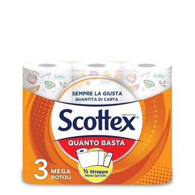 Quanto Basta, Kitchen Paper, Medium Size, FSC Certified Paper, 3 MaxiR...
