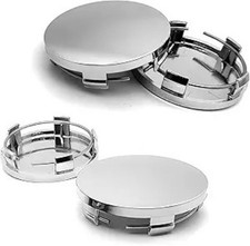 4 PCS Car Wheel Center Caps, 2" x 1.9" x 0.6" Snap-On Wheel Hub Center Caps, Veh