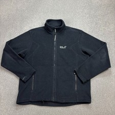 Jack Wolfskin Fleece Adult Medium Black Polartec Full Zip Outdoors Jumper Men