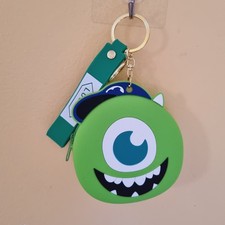 Cute Rubber Kids Coins Purse Keychain Wallet Soft PVC coins bag NEW