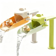 2 Pack Faucet Extender for Toddlers Universal Sink Extension with Water Wheel...