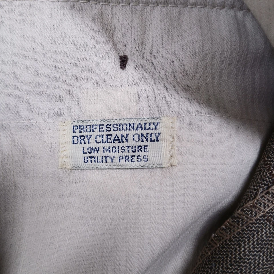 Pantalones de vestir plisados de lana marrón Barry Bricken para hombre Neiman Marcus 36x30 Foto 4 de 4