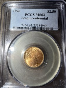 1926 2.50 sesquicentennial gold commemorative