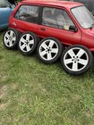 Audi Alloy Wheels With Good Tyres 235 45 17 Full Set 5x 112