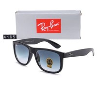 NEW Ray-Ban RB4165 Justin Polarized Sunglasses Black Frame Gradient Blue UK HOT!