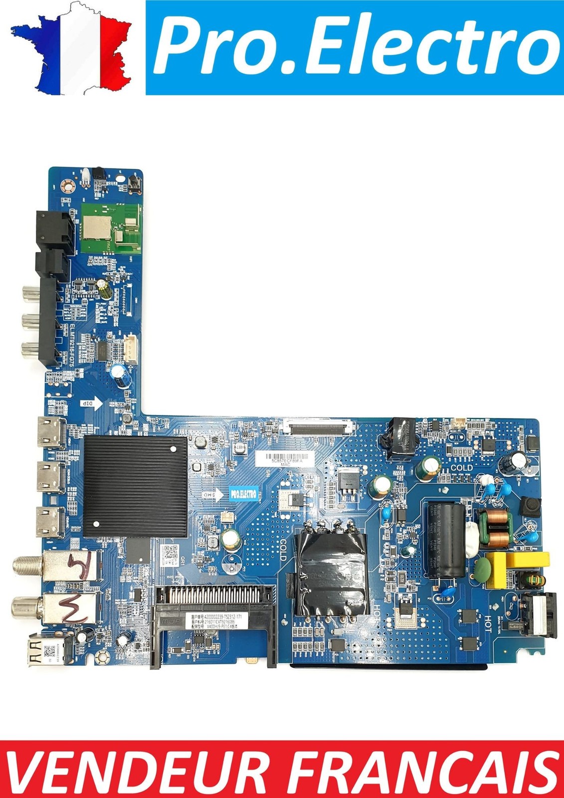 Carte mere Thomson 40FG2S14 40FG2S15 châssis EL.MT9216-FG75 pour TV LED