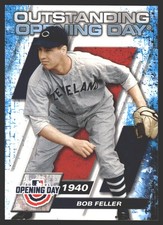 Bob Feller #OOD-6 2021 Topps Opening Day Outstanding Opening Day Indians
