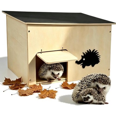 Großes Holz-Iglo für Igel, Witterungsbeständiges Design, Bietet Schutz & Komfort