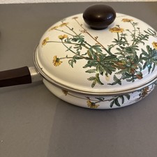 VIlleroy Boch BOtanica Pfanne mit Deckel EMail Anthemis lincloria Pflanze Blume