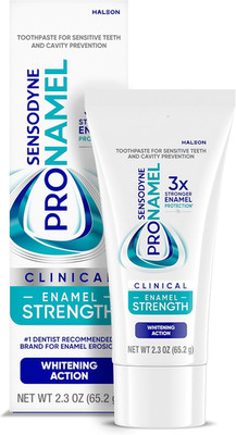 Clinical Enamel Strength Toothpaste, Whitening Action, 2.3 Oz