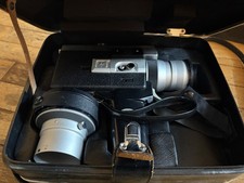 Canon Auto Zoom 518 Reflex Super 8 Movie Camera KIT With Case READ DESCRIPTION