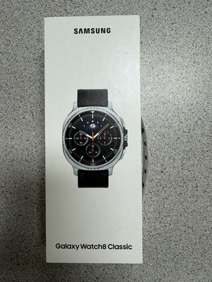 NEW Samsung Galaxy Watch8 Classic 46mm Black Stainless w/ Black Hybrid (LTE)