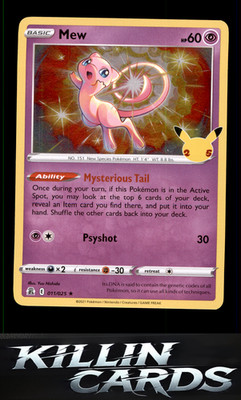 Mew 011/025 Pokemon Holo Rare Celebrations Card NM | eBay
