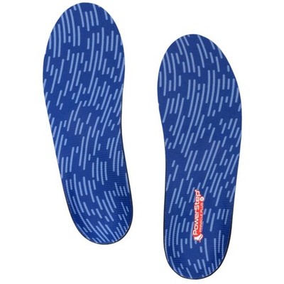 PowerStep Men's Insoles Pinnacle Plus Met Royal Blue Comfort, Size H 5009-01H