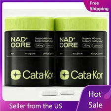 2 Pack - Supplement, 250mg of High-performance NAD+ Core High Absorption