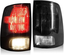Smoked Tail Lights Pair w/Bulbs for 2009-2018 Ram 1500 2500 3500  2019-2024 Cla