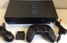 Sony PlayStation 2 SCPH-39001 Console, Retro Fighters Controller, Cables