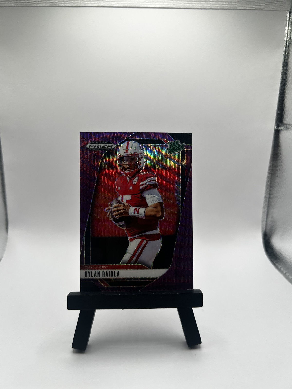 2025 Panini Prizm Draft Picks - Dylan Raiola #158 Purple Wave Prizm (RC)