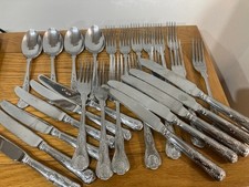 28 Piece, incomplete Kings Pattern Cutlery Set, Korea Stainless Steel (R26)