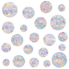 28 Pieces Circle Window Decals - Anti-Collision Clings for Bird Strike Preven...
