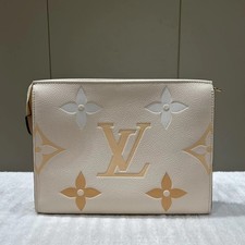 Louis Vuitton Monogram Coated Canvas Calfskin Medium Toiletry Pouch
