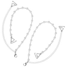 1 Pair Summer Underwear Belts Exquisite Shoulder Straps Alloy Bra Decors