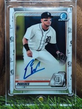 2020 Bowman Chrome Isaac Paredes Prospect Auto #CPA-IP Tigers