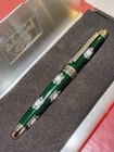 MARSHALL FIELD's Clock Green Acme Writing Roller Ball Pen in Box Vtg RARE!!! — photo 1