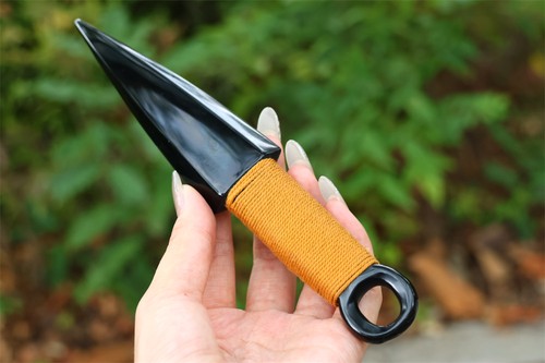 Dardo de obsidiana natural de 8" (no real) tallado a mano decoración de cristal de reiki regalo 1 pieza - Imagen 5 de 11