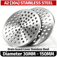 Drain Guard Cover Stainless Steel Grid Rustproof Plate Round Grate Dia 30-150mm